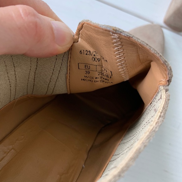 Zara Suede Leather Ankle Boots 39 - Picture 5 of 7